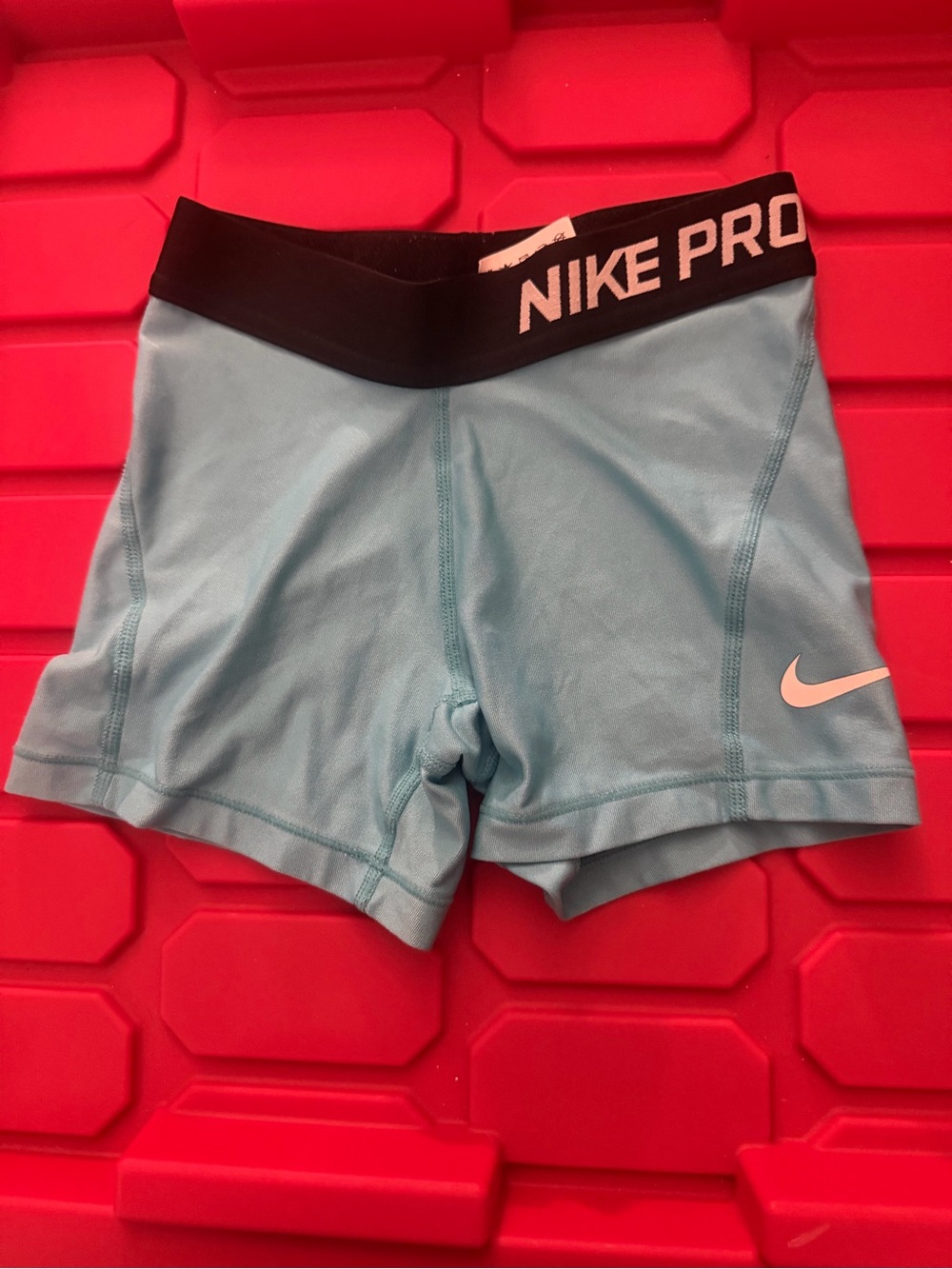 Nike Pro Dri-FIT Compression Shorts Women’s Small Blue Black 3 Inch